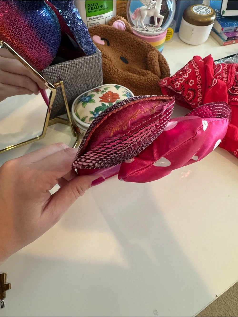 Pink Sequin Minnie Ear Headband